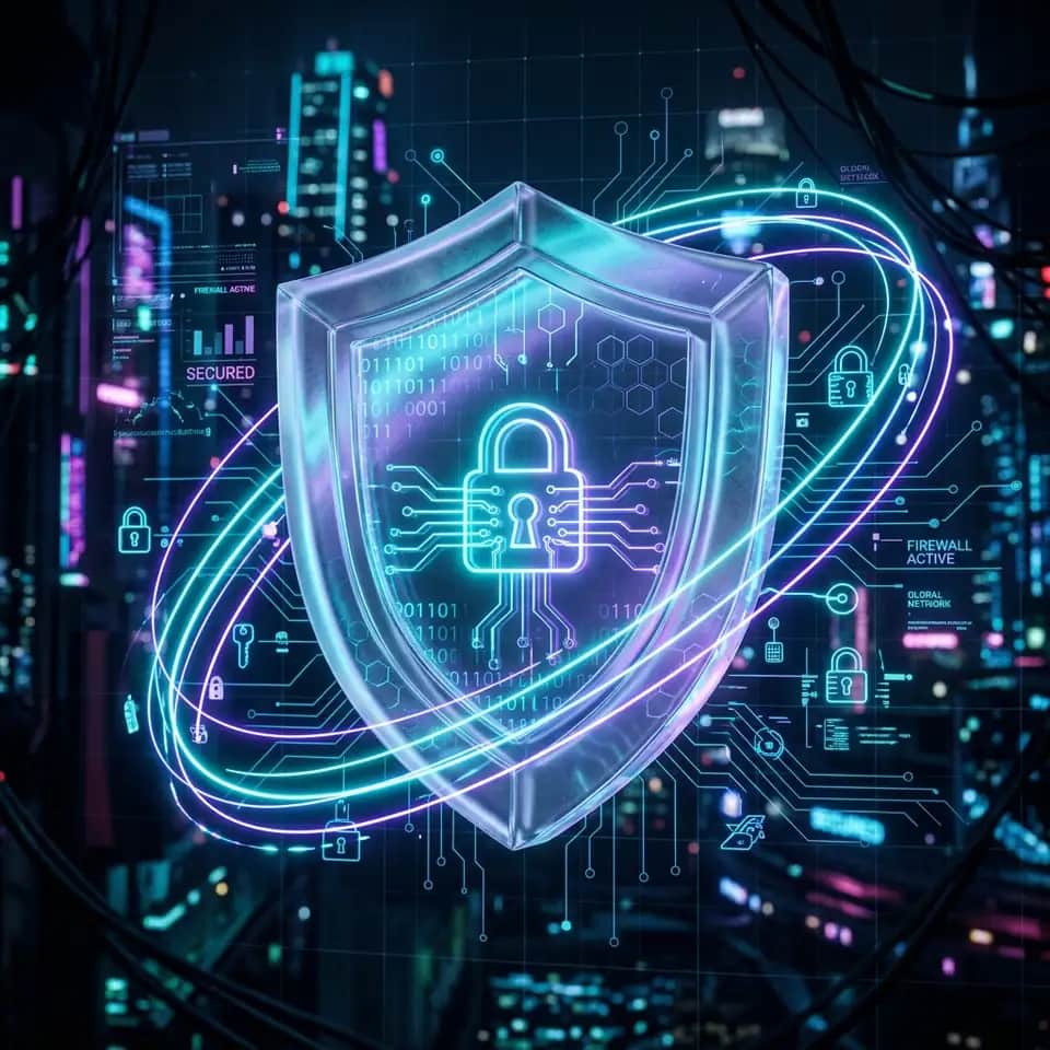 Ingeniero de ciberseguridad monitoreando infraestructura empresarial